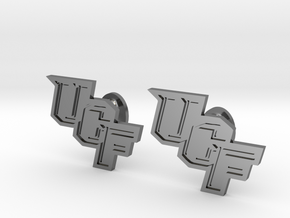 UCF Cufflinks, Customizable in Fine Detail Polished Silver