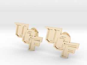 UCF Cufflinks, Customizable in 14k Gold Plated Brass