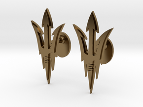 Arizona State Univ, Trident Cufflinks in Polished Bronze