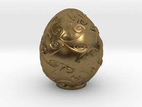 Egg No 4 - 75mm in Natural Bronze: Small