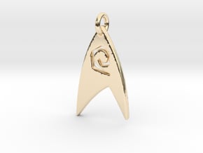 Star Trek - Starfleet Engineering (Pendant) in 14k Gold Plated Brass