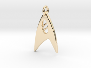 Star Trek - Starfleet Science (Pendant) in 14K Yellow Gold
