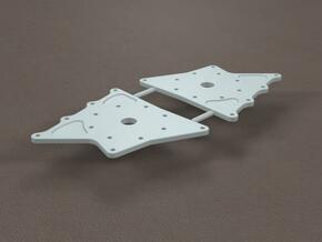 1/16 11 Inch Rearend Hard Chassis Mount in Tan Fine Detail Plastic
