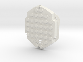 Lego-Inspired V-Moda Shield Replacement in White Natural Versatile Plastic