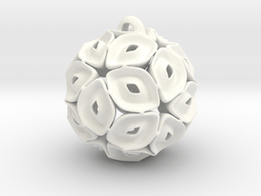 View of spherical games - part three. Pendant in White Processed Versatile Plastic