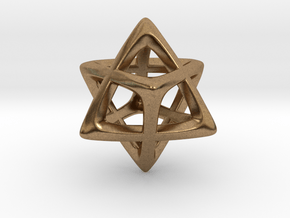 Star Tetrahedron (Merkaba)  in Natural Brass