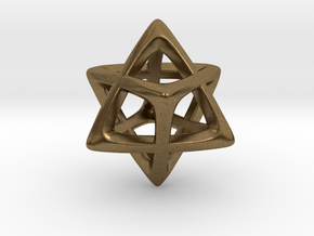 Star Tetrahedron (Merkaba)  in Natural Bronze