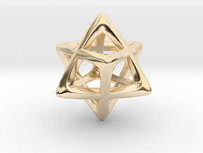 Star Tetrahedron (Merkaba)  in 14K Yellow Gold