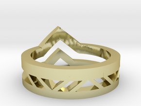Tri-Ring in 18k Gold Plated Brass