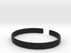 Heart Bracelet  in Black Premium Versatile Plastic