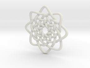 Circle Knots in White Natural Versatile Plastic