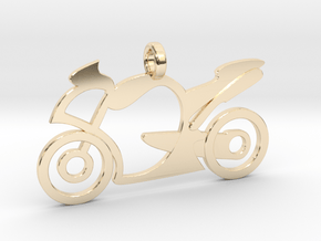 Motorcycle racing in 14K Yellow Gold