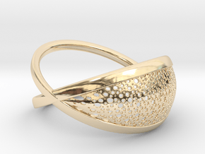 Cellular Infinity Ring in 14K Yellow Gold