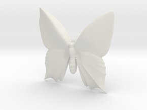 Butterfly-1 in White Natural Versatile Plastic