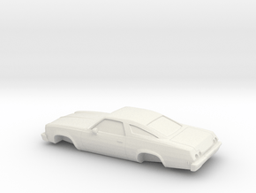 1/64 1973 Chevrolet Chevelle Coupe Shell in White Natural Versatile Plastic