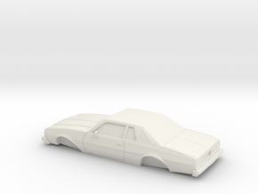 1/64 1977-78 Chevrolet Impala Coupe Shell in White Natural Versatile Plastic