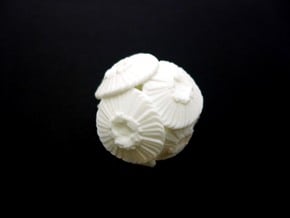 Coccolithus Desk Sculpture in White Natural Versatile Plastic