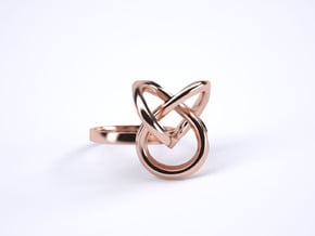 Bague Torsale Taille 50 in 14k Rose Gold Plated Brass