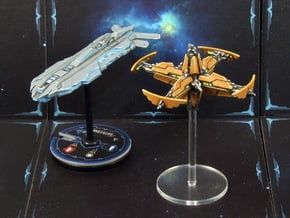 Space station (1-2 pcs) - Fleet Commander in White Processed Versatile Plastic: Small