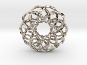 Rosa-10c4s2 in Rhodium Plated Brass