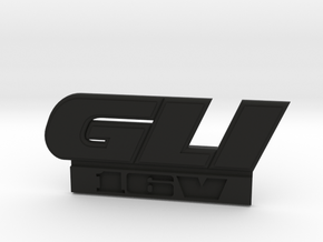 GLI 16V Grille Badge in Black Natural Versatile Plastic