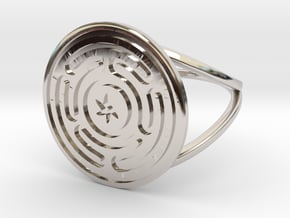 Wheel of Hecate ring in Rhodium Plated Brass: 12.5 / 67.75