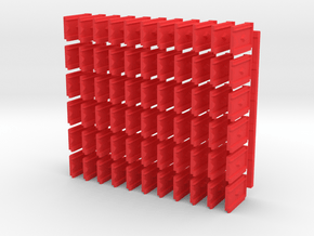 90 tuiles à l'unité in Red Processed Versatile Plastic