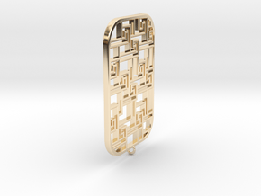 Hera pendant nº3 in 14k Gold Plated Brass