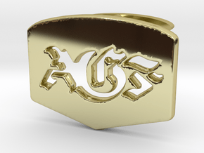 AGF cufflinks in 18k Gold Plated Brass