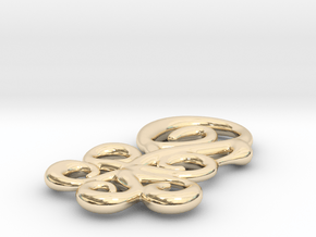 Shapes of flower in 14k Gold Plated Brass