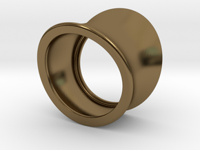 silver PLAIN ring in Polished Bronze