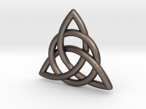 Celtic Knot in Polished Bronzed Silver Steel