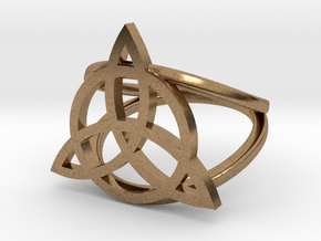 Triquetra ring in Natural Brass: 5 / 49