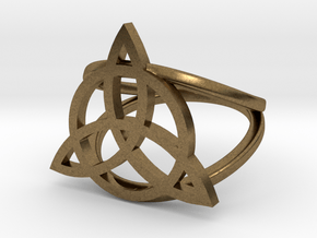 Triquetra ring in Natural Bronze: 5 / 49