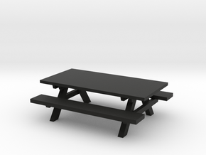 Little Picnic Table in Black Premium Versatile Plastic