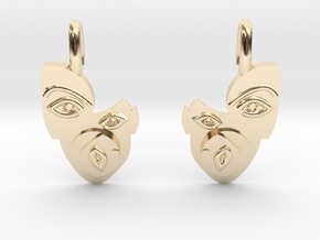Disoriented people in 14k Gold Plated Brass