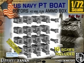 1/72 Bofors Ammo Box Set101 in Tan Fine Detail Plastic