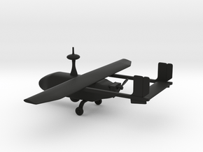 Pegasus II - UAV (bigger version) in Black Premium Versatile Plastic