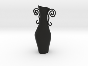 Surreal Vase in Black Natural Versatile Plastic