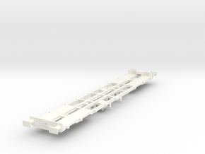 CIE 42ft LY Container Flat Wagon [B-3] square buff in White Processed Versatile Plastic