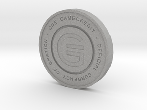 Physical Game Credits Coin thin model in Aluminum