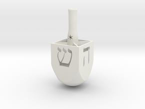 Dreidel (Tritium) in White Natural Versatile Plastic