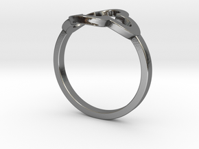 Clover Ring in Polished Silver