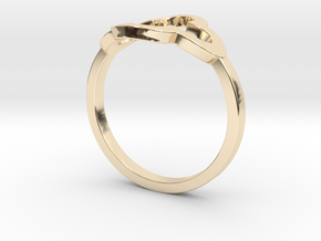 Clover Ring in 14k Gold Plated Brass