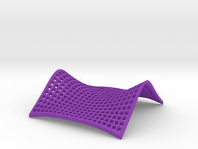 Saddle Point in Purple Processed Versatile Plastic: Small