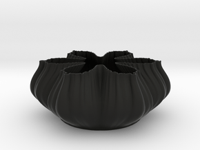 Fractal Bowl 2108 in Black Natural Versatile Plastic