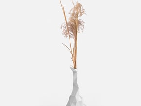 Common Random Vase in White Natural Versatile Plastic