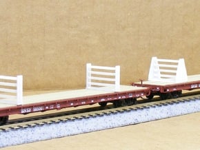 MOW Rail Frames - Nscale in Tan Fine Detail Plastic