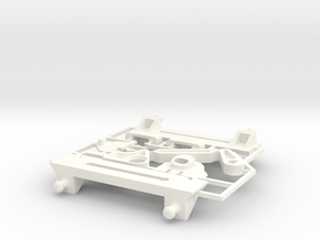 Lancia Delta rep. set VAR2 Instrument frame in White Processed Versatile Plastic