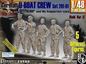 1/48 German U-Boot Crew Set201-01 in Tan Fine Detail Plastic